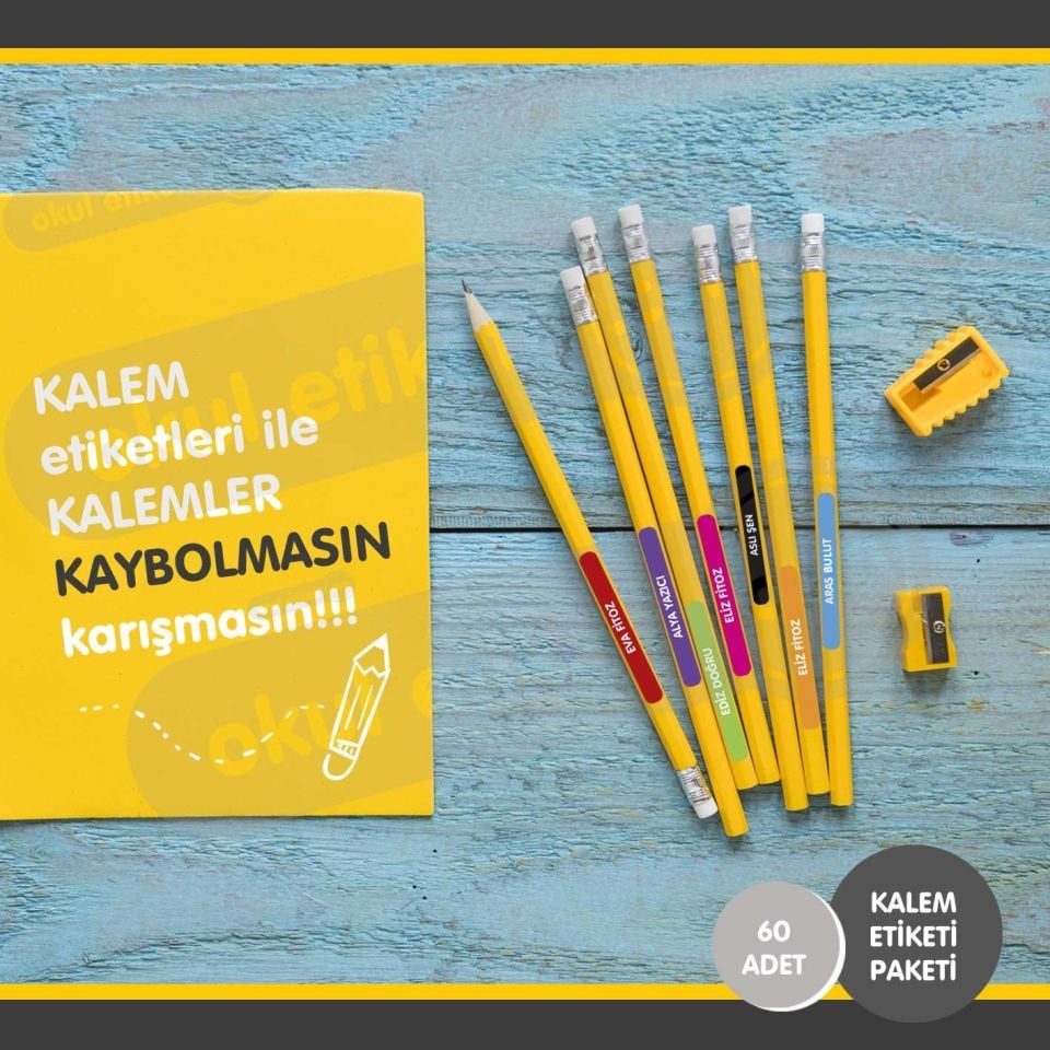 KALEM ETİKETİ DÜZ RENKLER