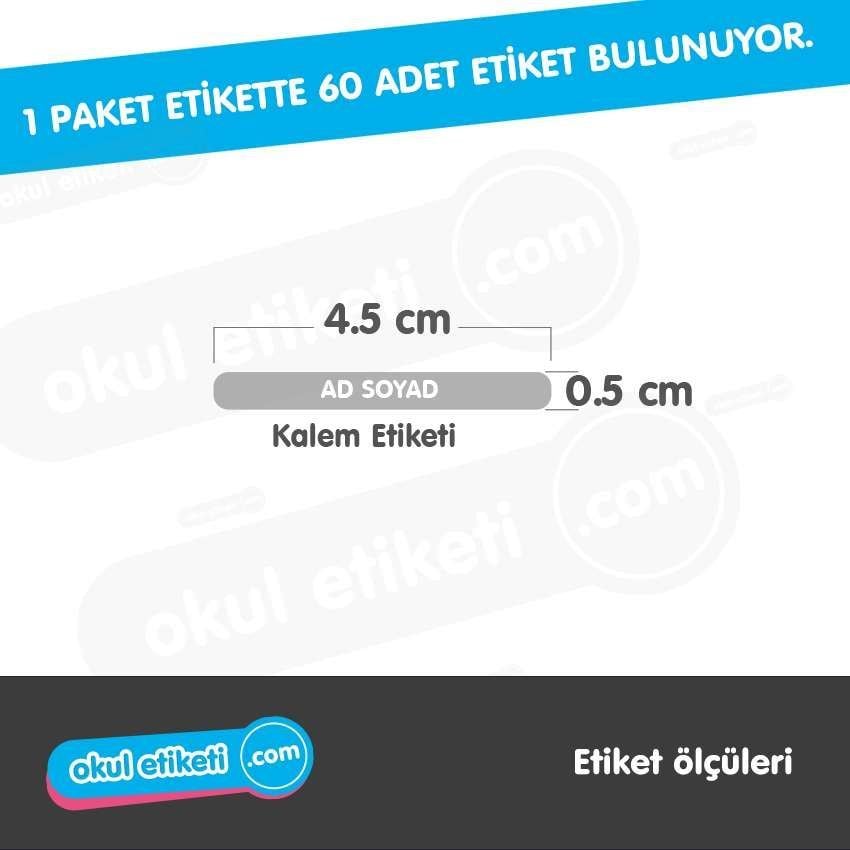 KALEM ETİKETİ DÜZ RENKLER