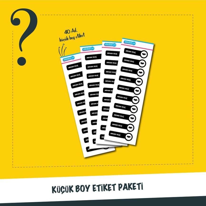 KÜÇÜK BOY ETİKET