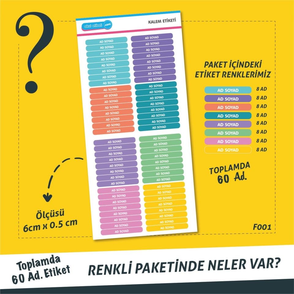 UNİCORN KALEM ETİKETİ