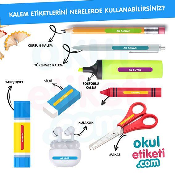 RENGARENK KALEM ETİKETİ