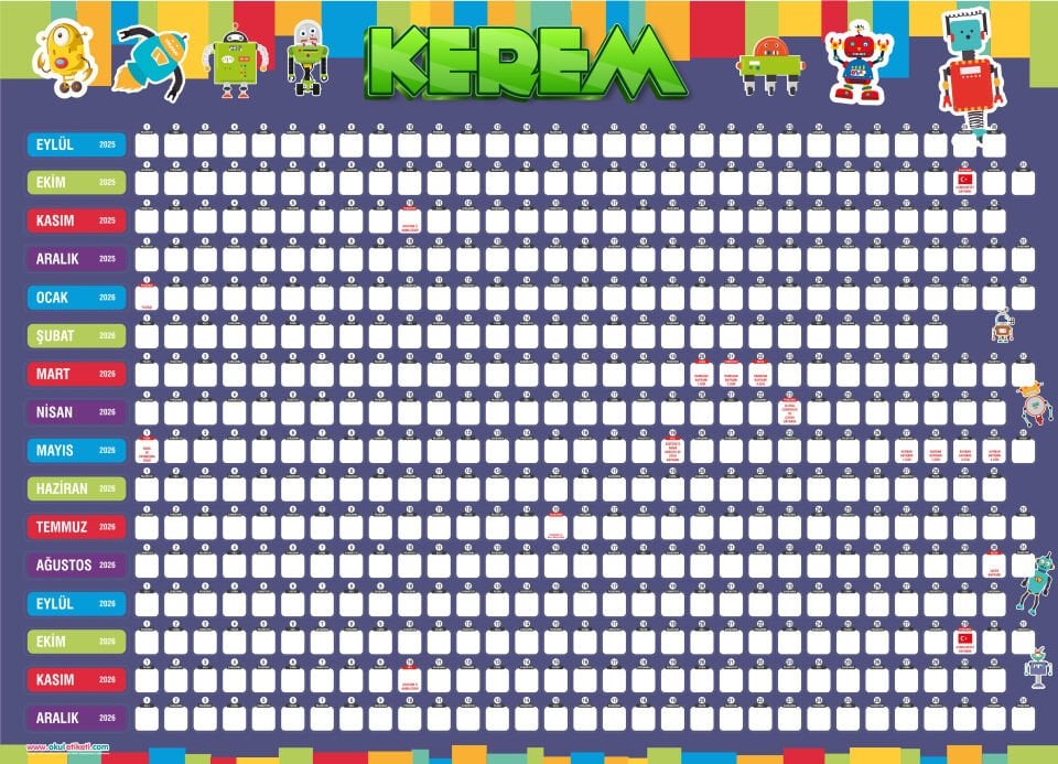 ROBOTLAR TAKVİM