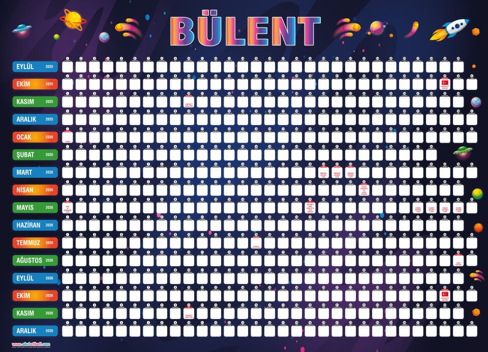 UZAY YOLCULUĞU TAKVİM