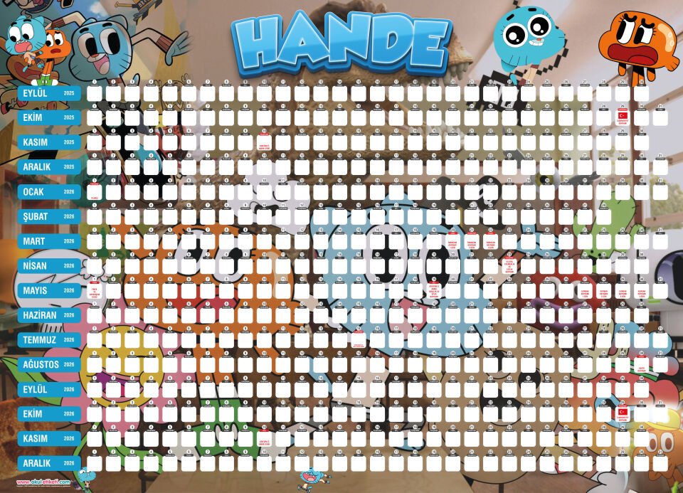 GUMBALL TAKVİM