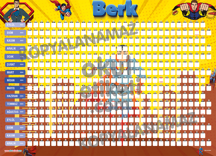SUPERMAN TAKVİM