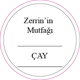 BEYAZ ZEMİNLİ MUTFAK ETİKETİ