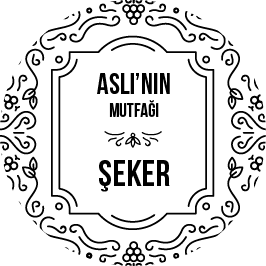 SALKIM DESENLİ MUTFAK ETİKETİ