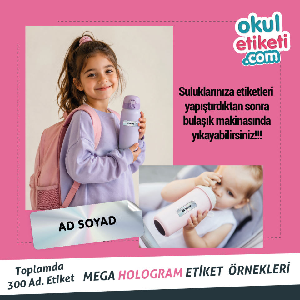 MEGA HOLOGRAMLI ETİKET