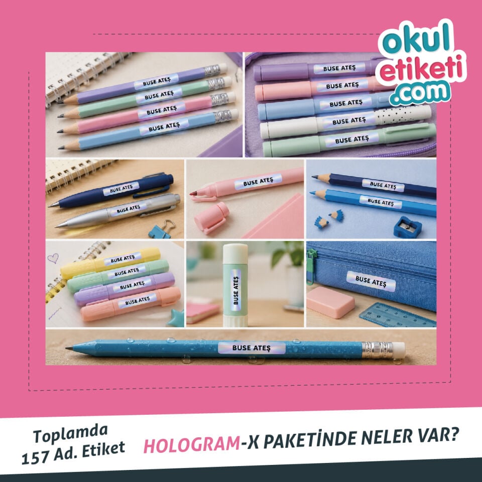 HOLOGRAM-X ETİKET PAKETİ
