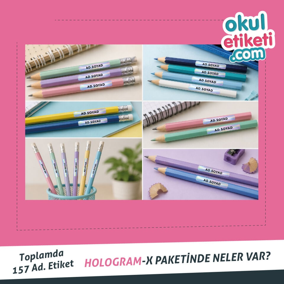 HOLOGRAM-X ETİKET PAKETİ