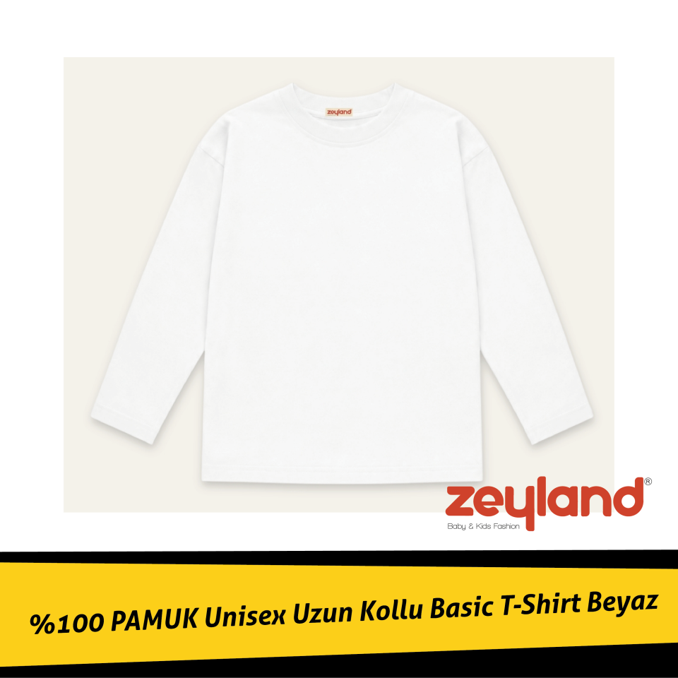 Unisex Uzun Kollu Basic T-Shirt