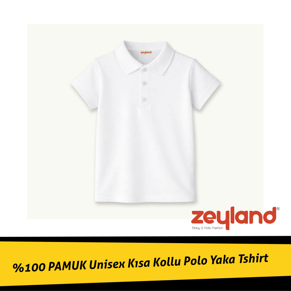 Unisex Kısa Kollu Polo Yaka T-shirt