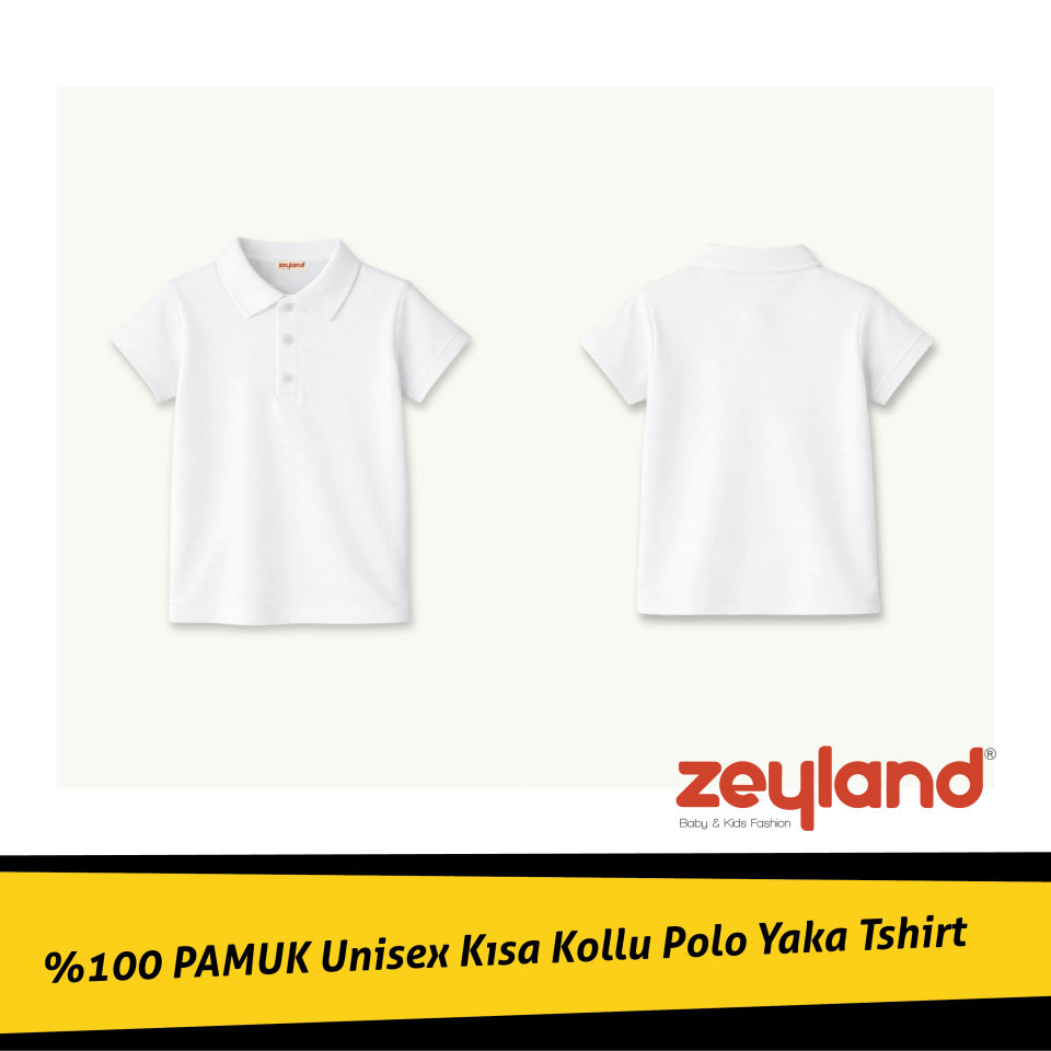 Unisex Kısa Kollu Polo Yaka T-shirt