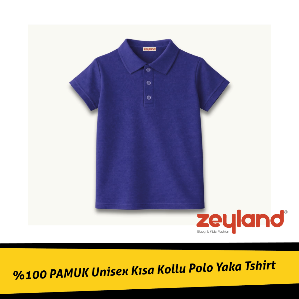 Unisex Kısa Kollu Polo Yaka T-shirt