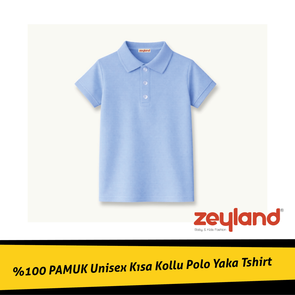 Unisex Kısa Kollu Polo Yaka T-shirt