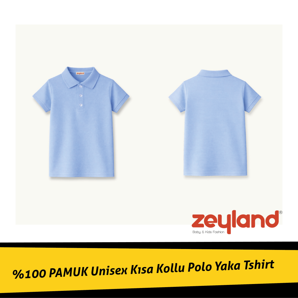 Unisex Kısa Kollu Polo Yaka T-shirt