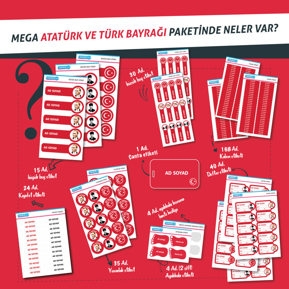 MEGA ATATÜRK VE TÜRK BAYRAĞI